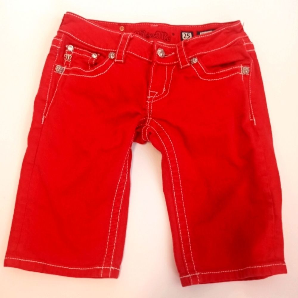 Girls Miss Me Sequin Shorts Size 25